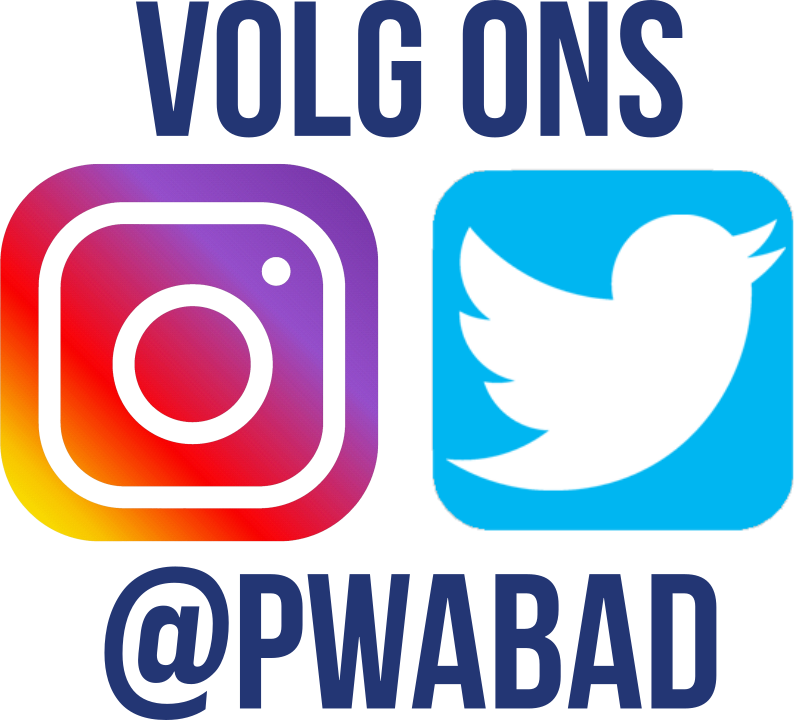 Stichting PWA Bad is ook te volgen op de sociale media. Volg ons via@pwabad